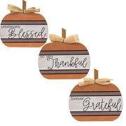 Autumn Blessings Chunky Pumpkin  (3 Count Assortment)