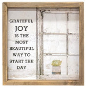 Grateful & Thankful Days Box Sign  (2 Count Assortment)
