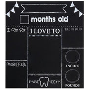 Baby Milestones Chalkboard - White