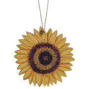 Wooden Sunflower Ornaments (Set of 3)