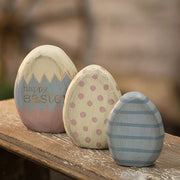 Happy Easter Egg Shelf Sitters (Set of 3)