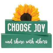 Choose Joy Sunflower Stackers (Set of 3)