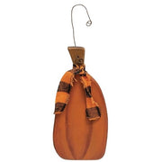 Tall Pumpkin Ornament with Ribbon