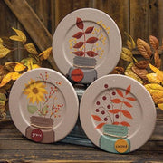 Fall Mason Jar Tag Plate  (3 Count Assortment)