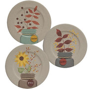 Fall Mason Jar Tag Plate  (3 Count Assortment)