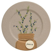 Winter Mason Jar Tag Plate  (3 Count Assortment)