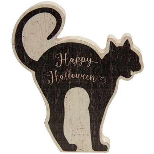 Happy Halloween Black Cat Chunky Sitter