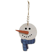 Happy Beaded Snowhead Ornaments (Set of 3)