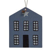 Wooden Primitive House Ornaments (Set of 3)