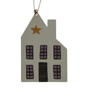 Wooden Primitive House Ornaments (Set of 3)