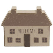 Distressed Primitive "Welcome" House