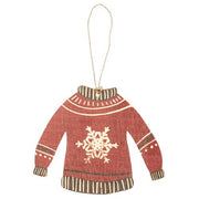 Christmas Sweater Wooden Ornaments (Set of 3)