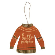 Fall Sweater Wooden Ornaments (Set of 3)