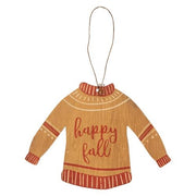 Fall Sweater Wooden Ornaments (Set of 3)