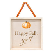 Happy Fall Y'all Beaded Sign  (2 Count Assortment)