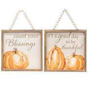 Count Your Blessings Beaded Sign  (2 Count Assortment)