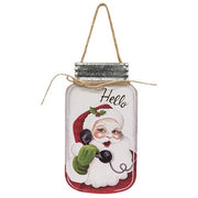 Hello Santa Mason Jar Hanger  (3 Count Assortment)