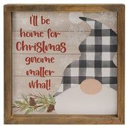 Gnome Home For Christmas Frame  (2 Count Assortment)
