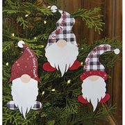 Santa Gnome Ornaments (Set of 3)