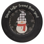 Snowman Rimmed Plate (3 Count Assortment)