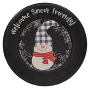 Snowman Rimmed Plate (3 Count Assortment)