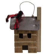 Primitive Town Cabin Ornament