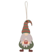 Wooden Winter Gnome Ornaments (Set of 4)