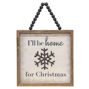 Snow Place Like Home Beaded Framed Sign  (2 Count Assortment)