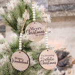 Beaded Snowflake Sayings Ornament (3 Count Assortment)