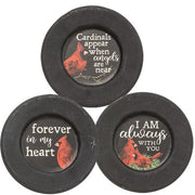 Cardinal Memorial Plate (3 Count Assortment)