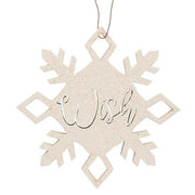 Snow & Wish Snowflake Ornaments (Set of 2)