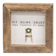 Sit Relax Enjoy Mini Frame (2 Count Assortment)