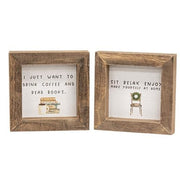 Sit Relax Enjoy Mini Frame (2 Count Assortment)