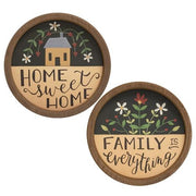 Family Is Everything Round Sign  (2 Count Assortment)