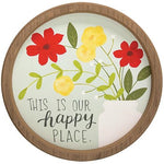 Home Is Where We Bloom Round Sign (2 Count Assortment)
