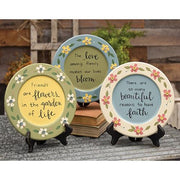 Friends Are Flowers Plate  (3 Count Assortment)