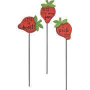 Strawberry Plant Poke  (3 Count Assortment)