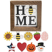 Home Magnetic Sign with 9 Magnets