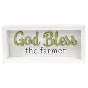 God Bless the Farmer Shadowbox Frame