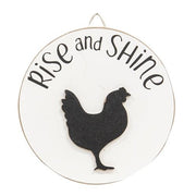 Rise and Shine Mini Round Easel Sign  (2 Count Assortment)