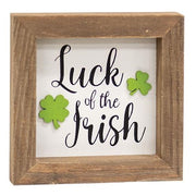 Luck of the Irish Shadowbox Frame