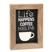 Life Happens Shadowbox Frame