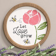 Let Love Grow Circle Frame