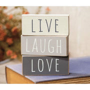 Farmhouse Colors Live - Love - Laugh Block  (3 Count Assortment)