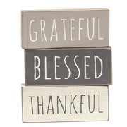 Farmhouse Colors Thankful - Blessed - Grateful Block (3 Count Assortment)