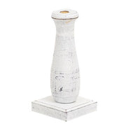 Curvy White Spindle Flower Holder