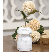 Mushroom Shape White Flower Holder