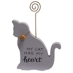 My Cat Has My Heart Photo Holder  (4 Count Assortment)