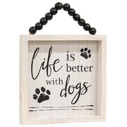 Life Is Better With Pets Beaded Sign  (2 Count Assortment)