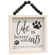 Life Is Better With Pets Beaded Sign  (2 Count Assortment)